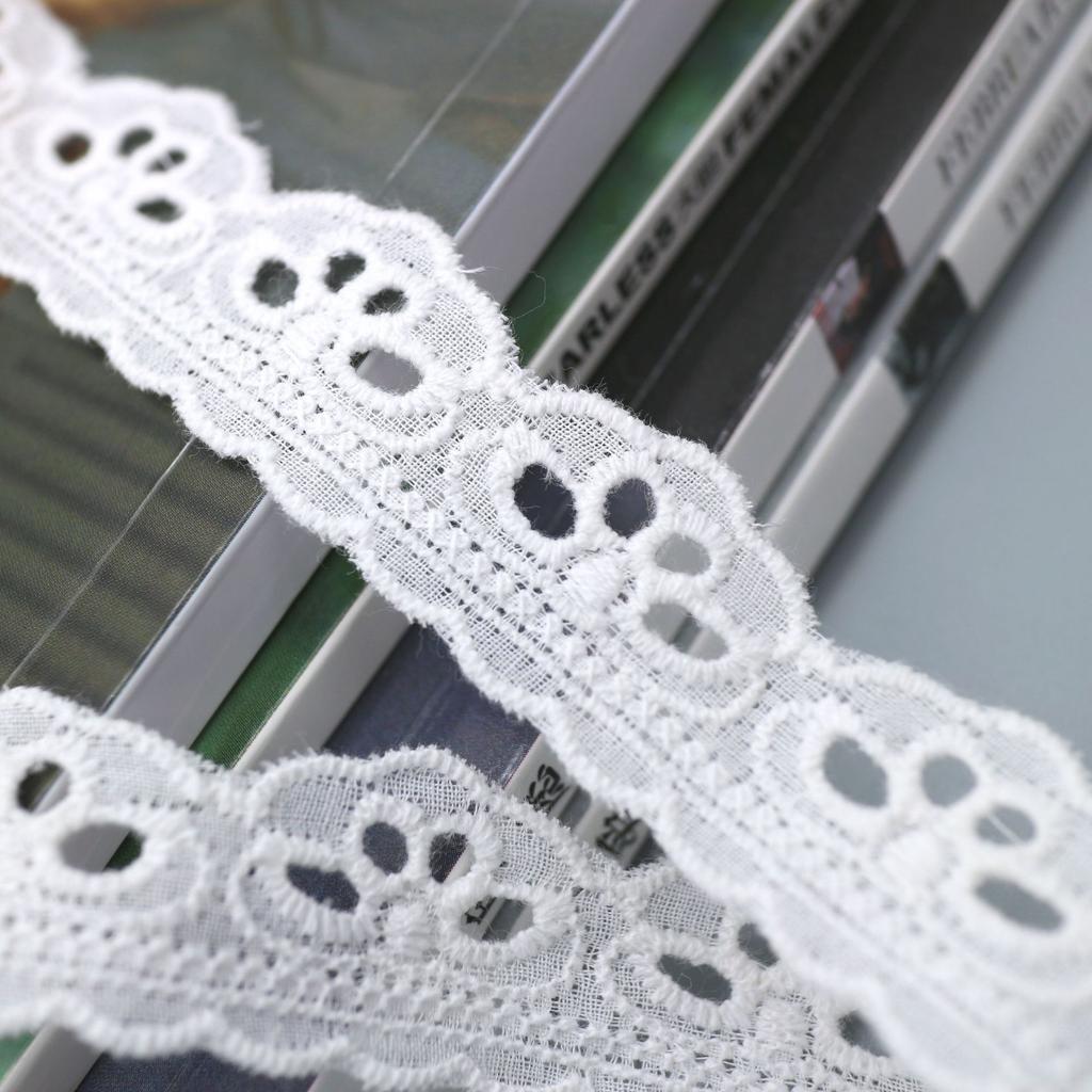 Unilateral Cotton Lace Embroidery Flower Belt Shoulder Strap Cuff Decorative Ingredients Cotton Thread Lace Accessories