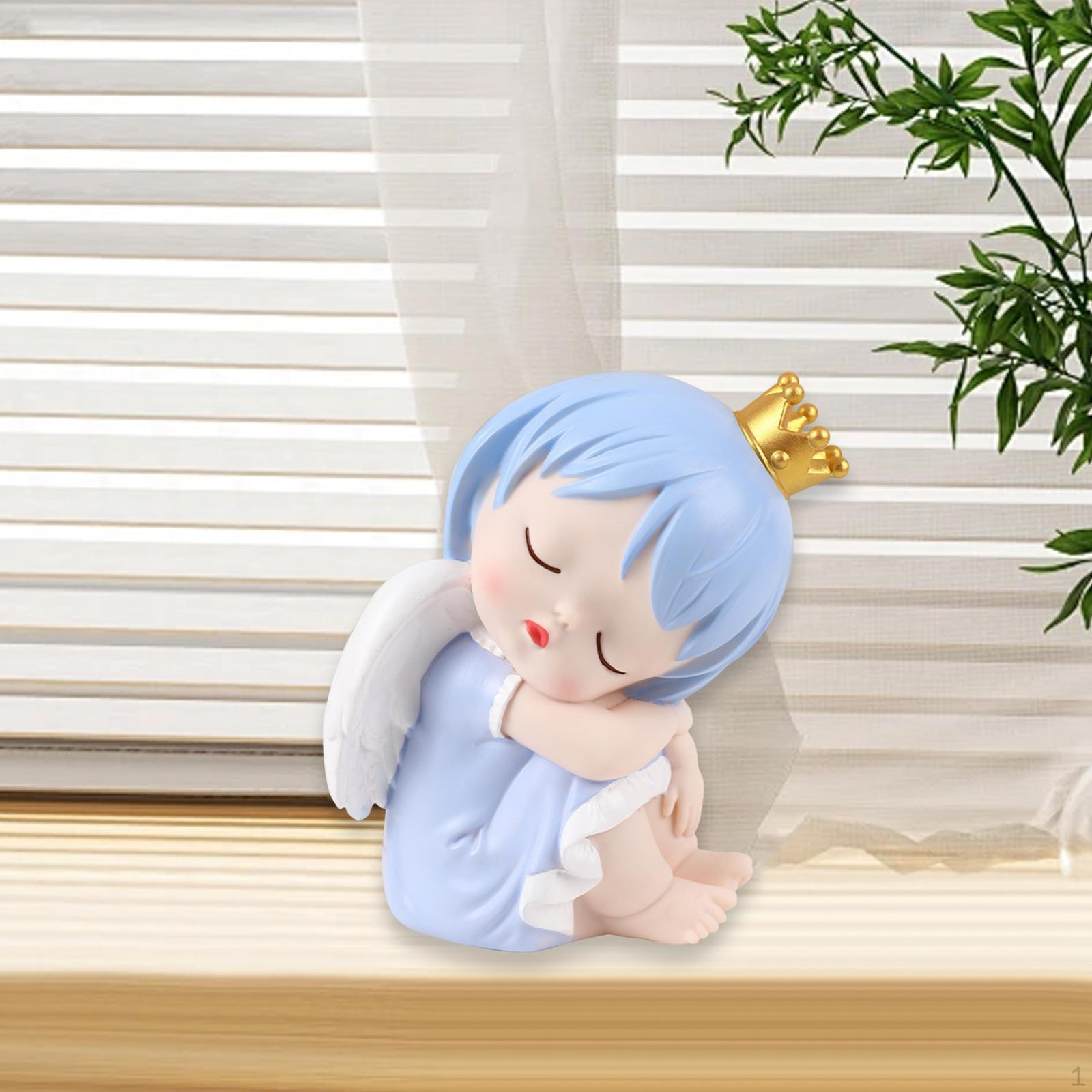 

Креативная копилка, статуя девушки, украшение, коробка для экономии денег, фигурка мыслителя, скульптура Medium Blue