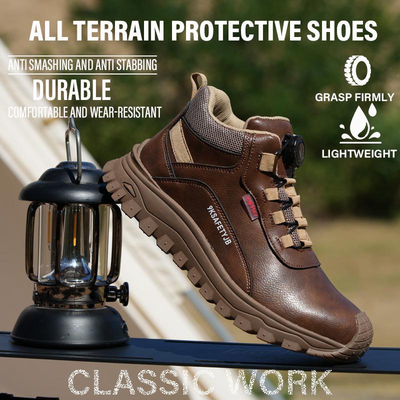 waterproof work shoes men protective shoes anti-slip leather safety shoes men safety shoes plastic toe safety sneakers for work