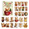 2026 Advent Calendar with Cute Pet Series Christmas Tree Hanging Ornaments