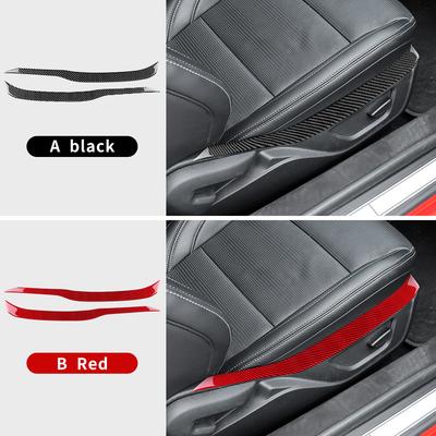 Prawdziwa Miękka Naklejka z Włókna Węglowego Do Ford Mustang GT 2024 2025 LHD RHD Panel Deski Rozdzielczej Kierowcy Pasażera Dekoracja Wnętrza