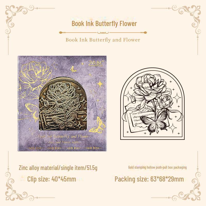 

Металлические зажимы Yuezhen Star & Forest Night Retro для канцелярских принадлежностей и справочников