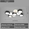 Modern Geometric Ceiling Light for Living Room, Study, or Bedroom – Minimalist and Romantic Design