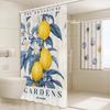 Mediterranean Lemon Cartoon Shower Curtain - Water-Repellent And Leak-Resistant, Mold And Mildew Resistant For