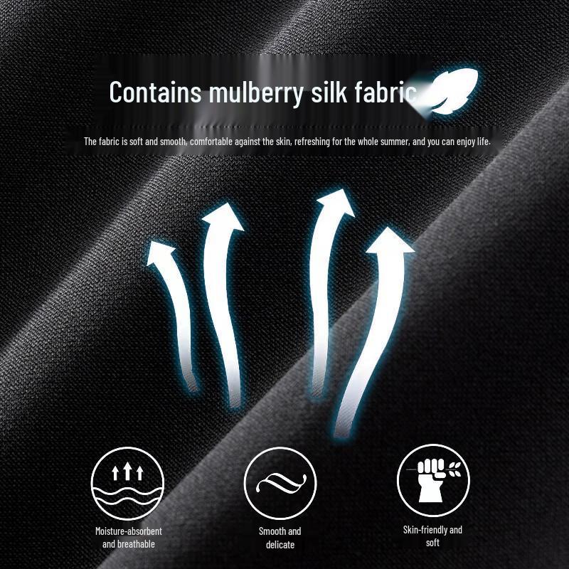 TUCANO Men's Ice-Cool Breathable Straight-Leg Business Casual Pants