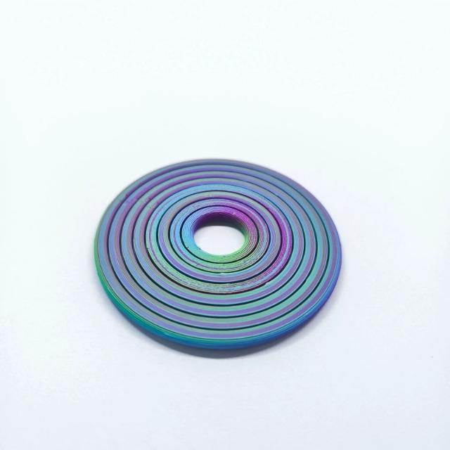 3D Printed Round Fractal Fidget Disc Rotating Sensory Toy Portable Anxiety Relief Decompression Toy For Party Games Relax