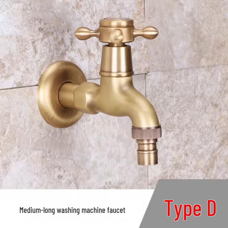 Shiaosen European Retro Brass Single Cold Water Faucet