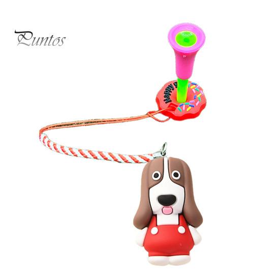 Golf Tee Organizer Cartoon Dog Hanger Plastic Anti Lost Ring Dispenser with Strap Loss Prevention Accessory for Men Women Golfer Patterned Caddy