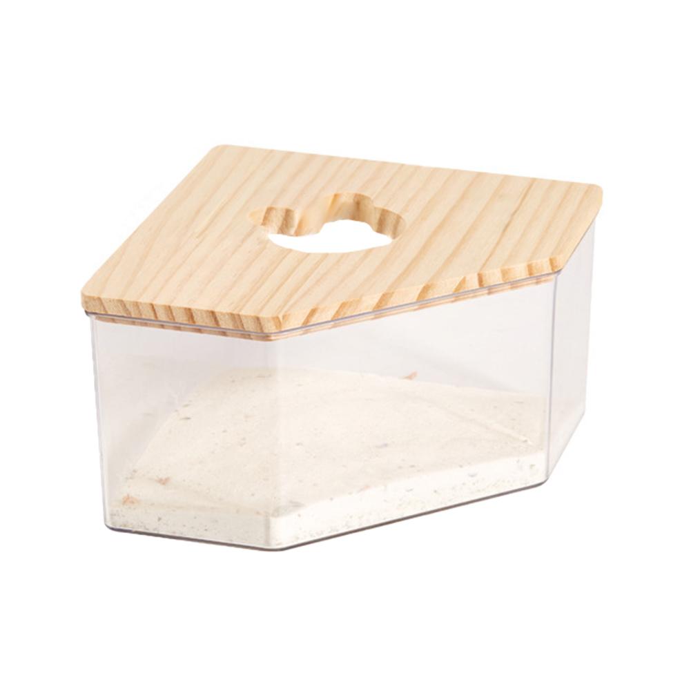 Hamster Golden Bear Sand Bath Box Acrylic Fully Transparent Chinchilla Dual-Purpose Large Sand Basin Sand Toilet Pet Bath U U6W5