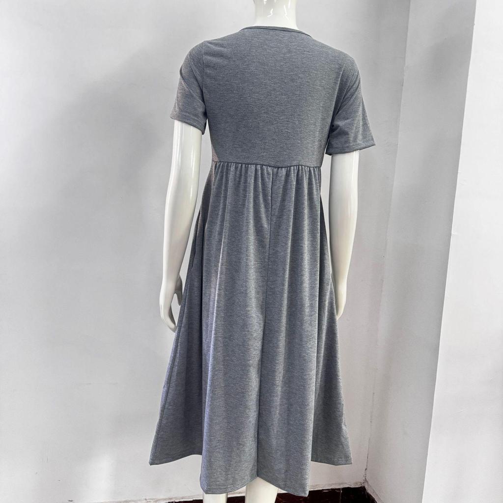 2024 Trendy Summer Short-Sleeve Dress for European & American Women - Stylish and Unique Design