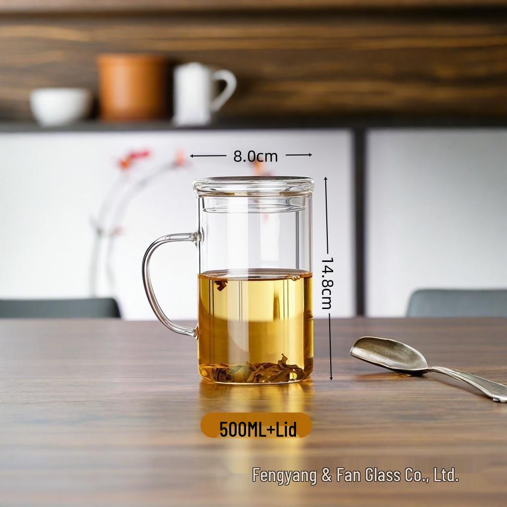 1000ml Hitzebeständiger Borosilikatglasbecher - Explosionsgeschützt, Großes Fassungsvermögen für Tee, Wasser oder Bier