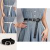 Womens Fashion Belt With Woven Pu Material For Casual Dress And Retro Style