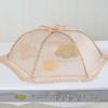 Large Foldable Food Cover with Embroidered Lace
