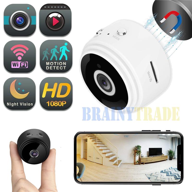 HD 1080P Wifi Spy Camera 150° Mini Hidden Camcorder Video Recorder Nanny Cam New