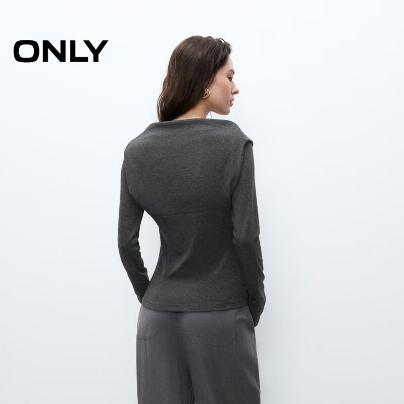 ONLY Women's Preppy Striped Slim-fit Long Sleeve T-shirt