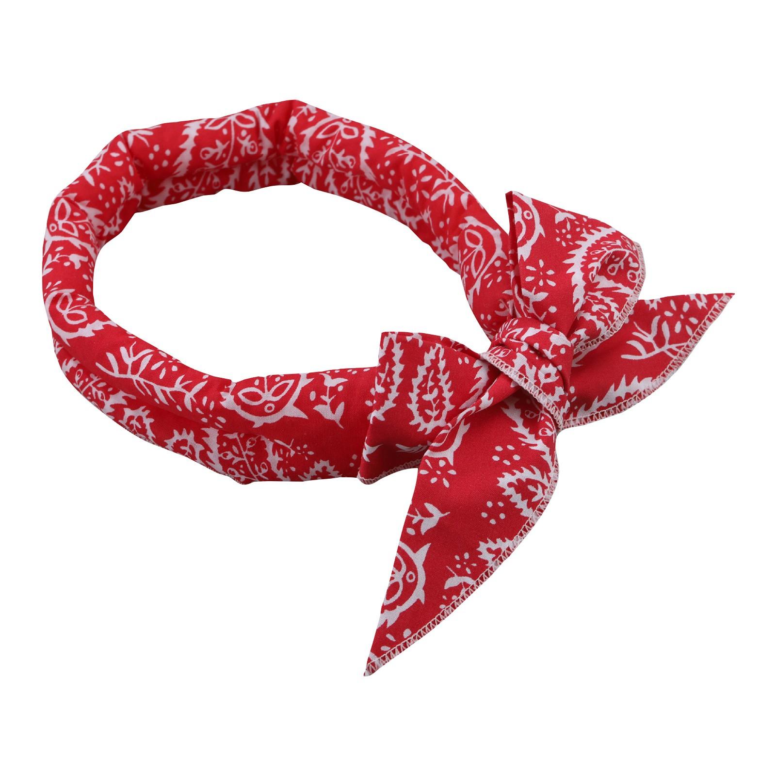 

Бандана для собаки, Швидка охолоджуюча бандана з кристалами льоду, Бандана з мультяшним принтом, Літній льодовий шарф, що освіжає, дихає, зручний, Мультяшний льодовий шарф для домашніх тварин One Size червоний