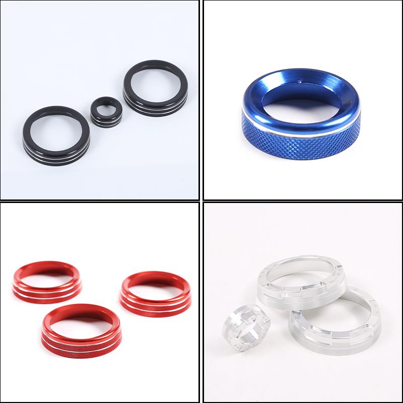 cheya Car central control air conditioner volume knob decorative cover For Land Rover Defender 110 2020+ Aluminum accessories