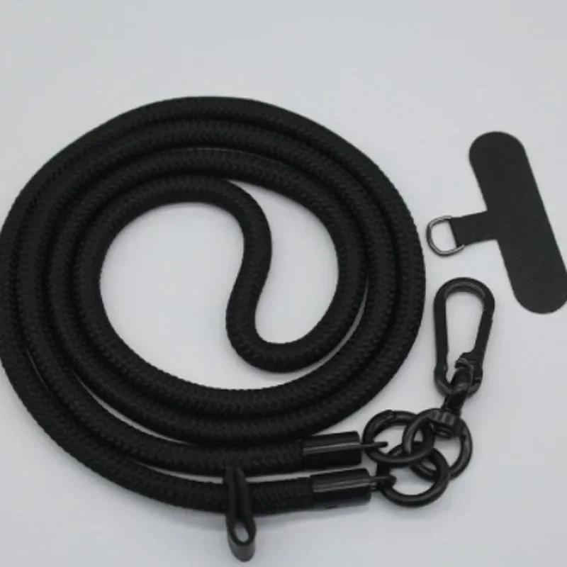 Universal Long Mobile Phone Lanyard Crossbody Hanging Shoulder Strap Detachable Neck Cord for iPhone Anti-Lost Lanyard Patch