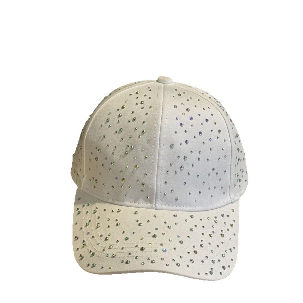 Korean-style Rhinestone Hat for Women, Trendy and Versatile, Full of Rhinestones, Baseball Cap for Women, Suitable for Spring and Autumn Outings,