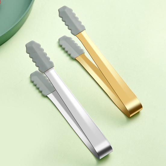 Maner practic pentru cleme alimentare din otel inoxidabil multifunctional