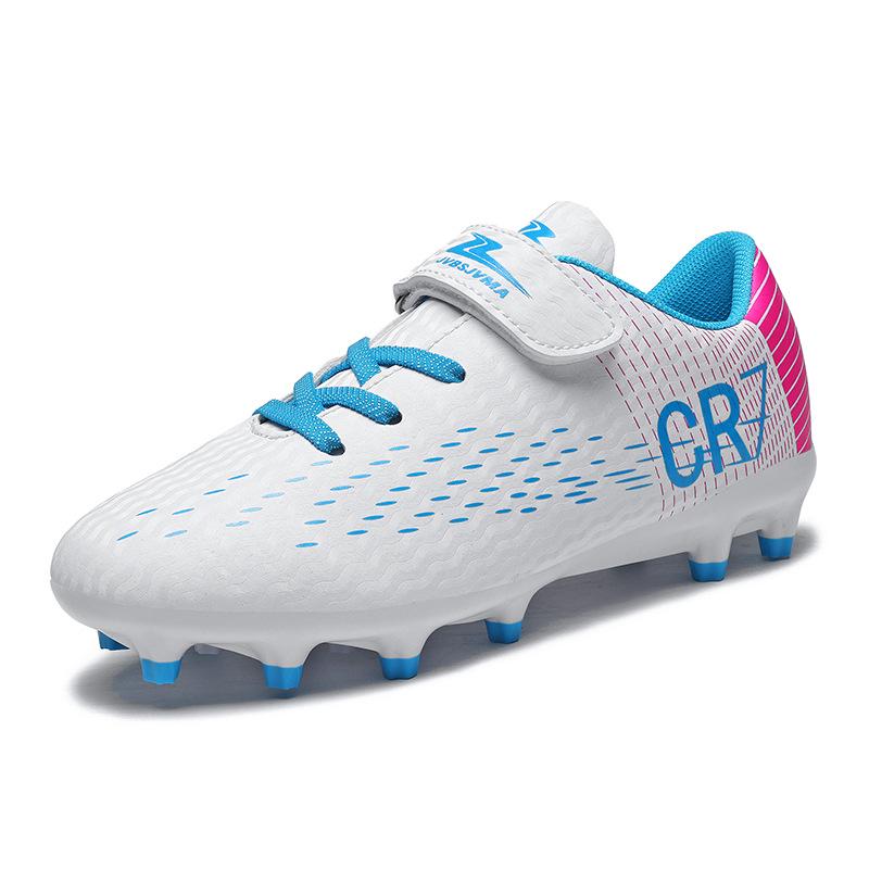 Chaussures de Football Cross New Falcon pour Enfants à Velcro, Crampons Longs Homme, Entraînement Femme, Compétition Pro Jeunesse