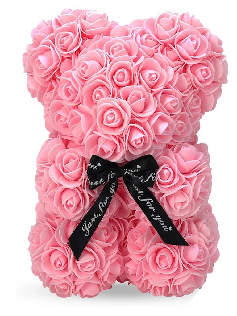 1pc 25m Artificial Flower Eternal Rose Teddy Bear for Mom Mother's Day Birthday Valentine's Day Anniversary Gifts & Decorations