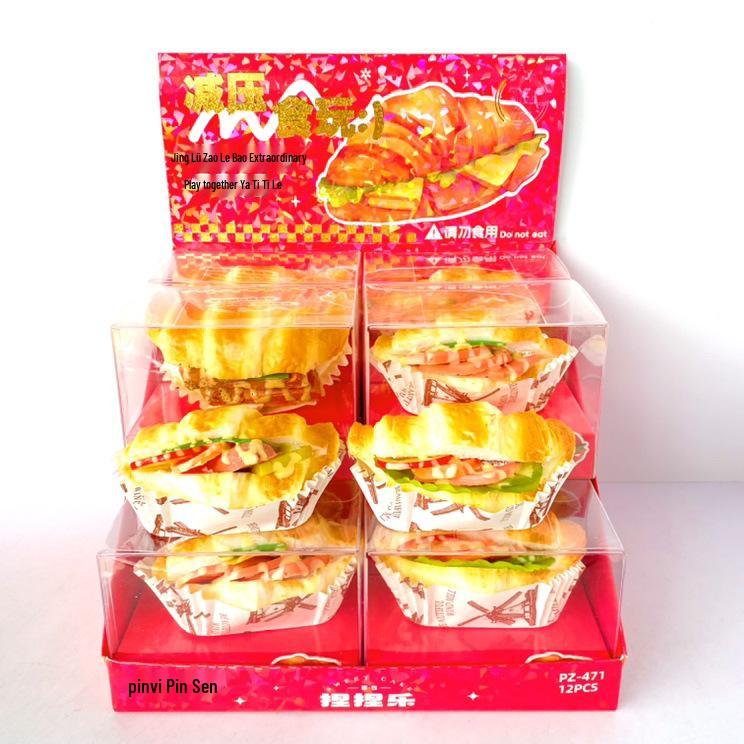 Simulation Hamburger Pineapple Bun Bread Model Display Prop