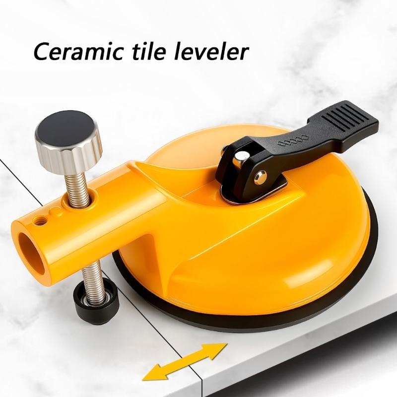Strong Vacuum Suction Tile Leveler With Rubber Cup For Wall Installation Aluminum Alloy Construction Sturdy Fall Resistant