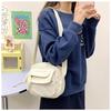 Vintage Corduroy Crossbody Bag for Students: Japanese Style, Versatile, Canvas, Small Phone Holder