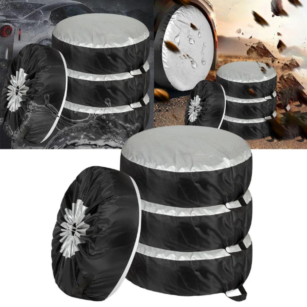 Waterproof Tire Cover Case 210D Oxford Cloth Wheel Storage Protector  Universal