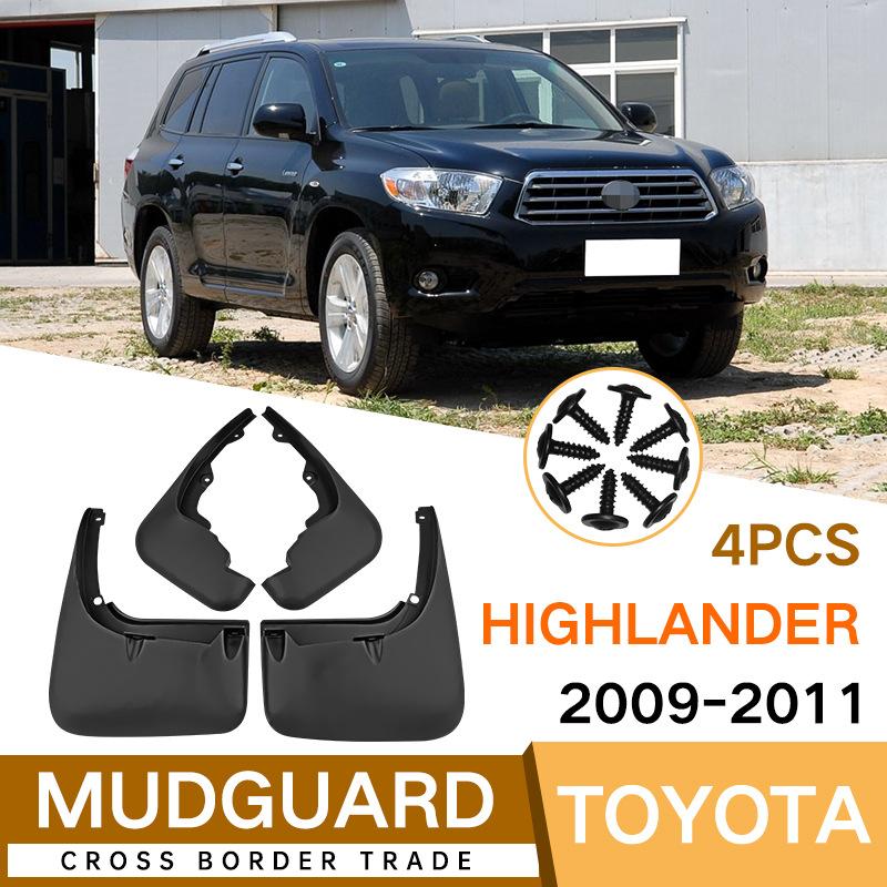 Mud Flaps For Toyota Highlander 2009-2011 AE100 MudFlaps Front Rear Fender Car 09-11