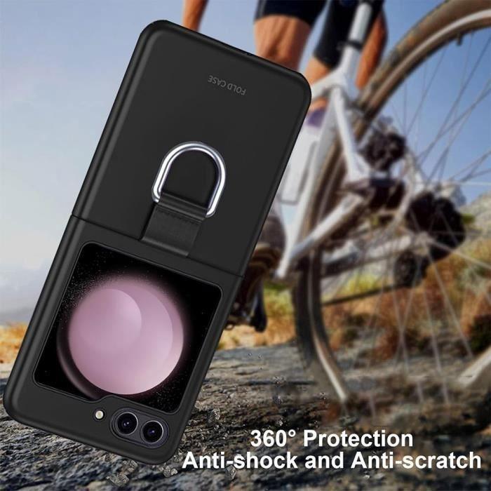 Coque de protection - BOOLING - Samsung Galaxy Z Flip 5 - Rigide - Antichoc - Boucle en métal
