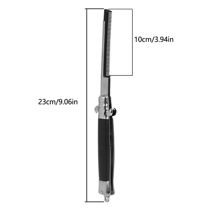 Folding Spring Comb Automatic Combs Foldable Knife Brushes Hair Trimmer Comb Brush Accessories Men'S Pocket Knife Comb