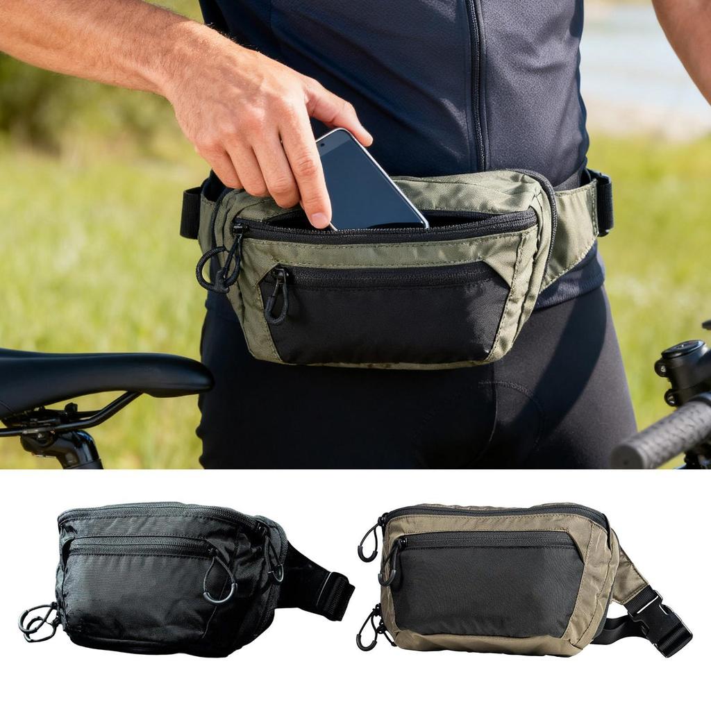 Waterproof Outdoor Waist Pack Shoulder Bag for Passport Women Men Running Gym Motorcycle Beach Hiking Walking