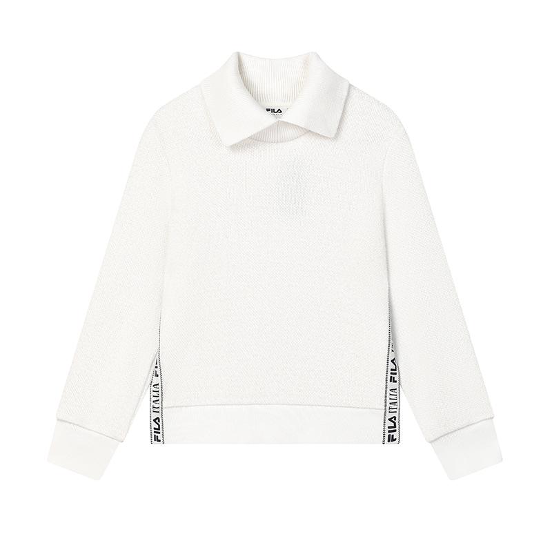 

New FILA Sweatshirt Women s Maple White F11W444205FIV 170/88A/L