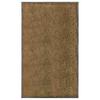 Washable Doormat Brown 90 X 150 Cm