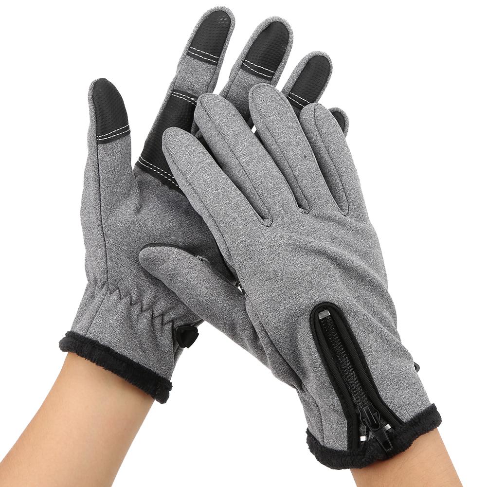 Guanti Sportivi da Esterno per Equitazione, Arrampicata, Impermeabili, Caldi, Unisex, Touchscreen, Dita Complete M