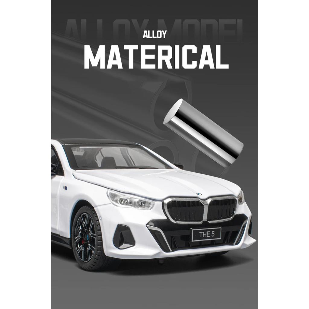 1/24 BMW 5 Series 530 530LI Coupe Alloy Luxy Sports Car Model Diecasts Metal Vehicles Car Model Sound and Light Simulation Kids Gift