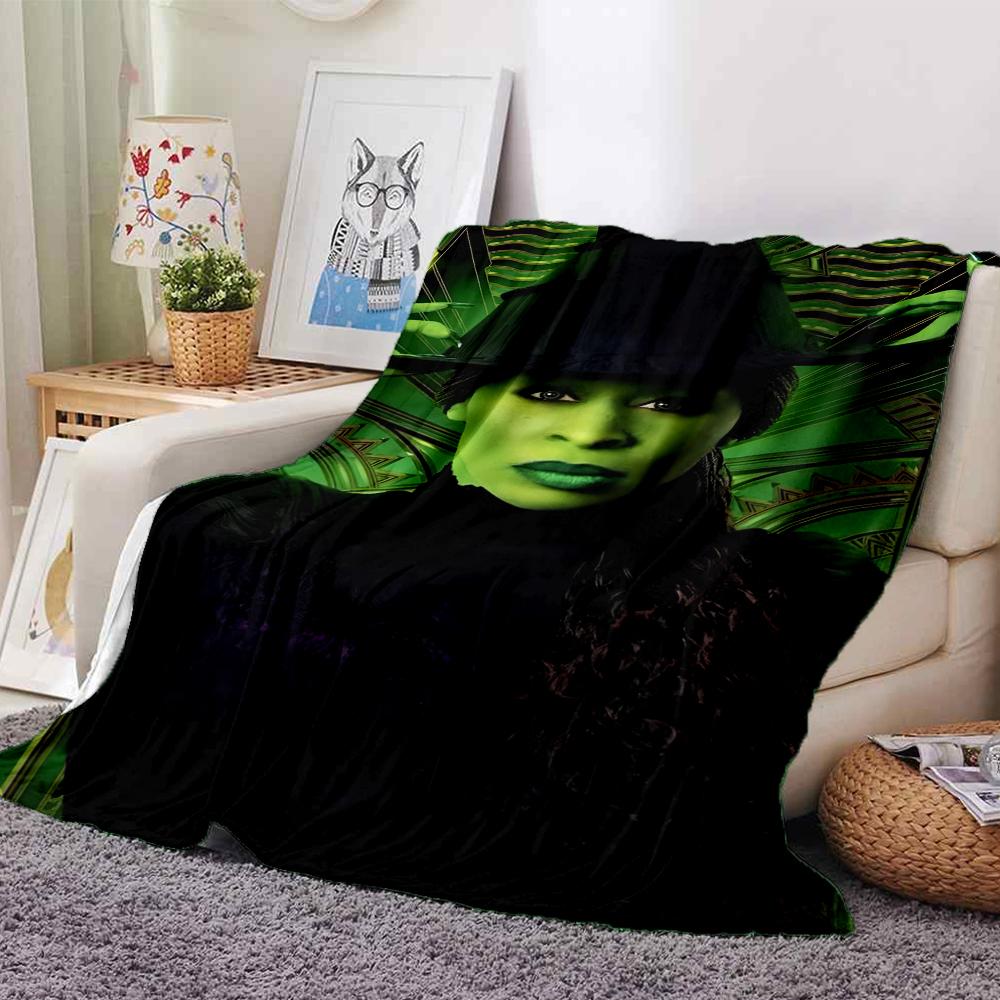 Wicked Theme Printed Blanket - Perfect for Couch, Bed, Travel & Outdoor Use | Machine Washable, Cozy & Durable.