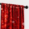 Christmas Printed Curtains Semi-Sheer Holiday Decor Living Room Bedroom Kitchen