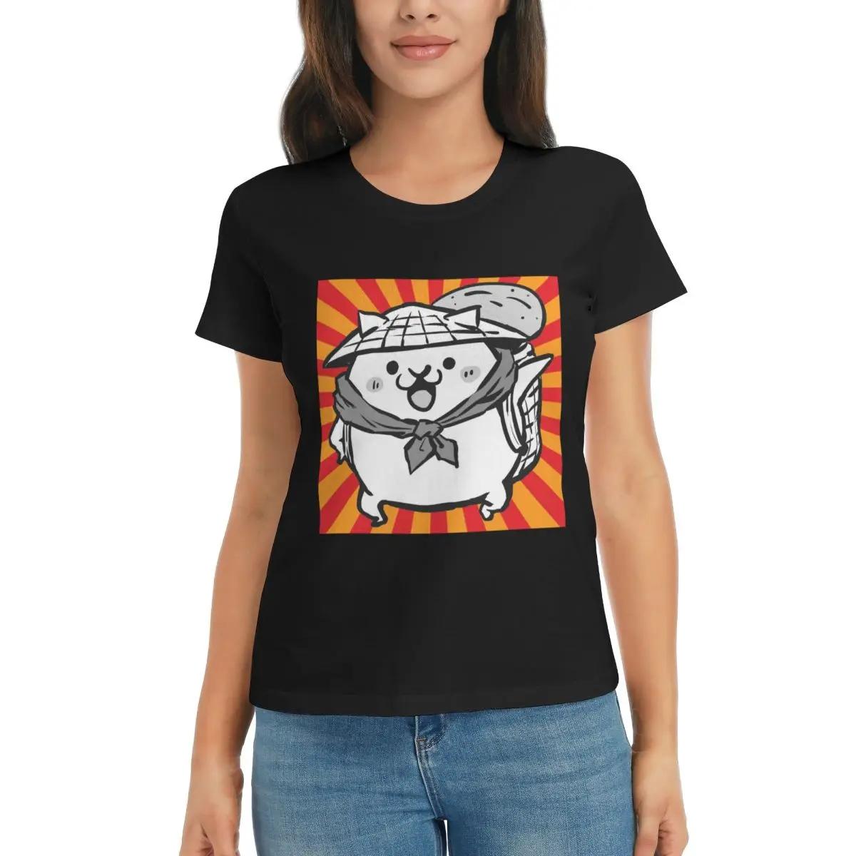 

Women TShirt Nyanko Great War Battle Cats 4 Summer Short Sleeve Tees ONeck Cotton T Shirts Clothes Tops Streetwear 4XL