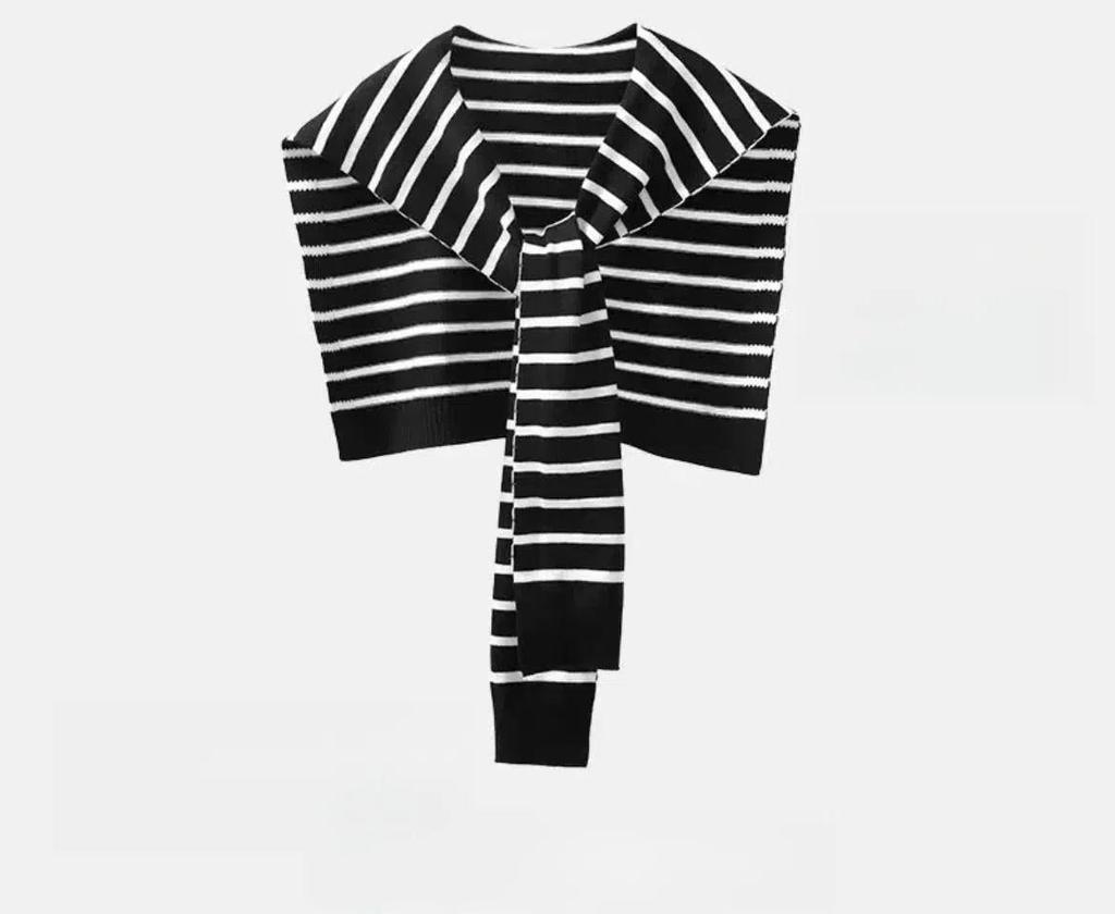 Women's Air-Conditioned Shawl: Spring/Autumn Knit Wrap, Internet Celebrity Summer Shirt, Knot Woolen Scarf, Small Shoulder Cover, Skirt Accessory
