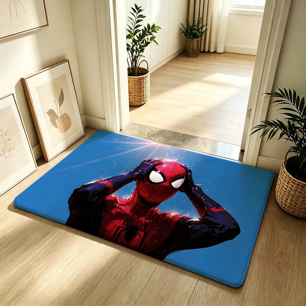 Classic S-Spider-Man Carpet Bathroom Anti-slip Mat Door Mat Home Decoration Mat Entrance Door Mat Scratch-resistant Door Mat