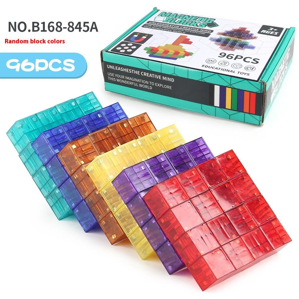 Dětské DIY magnetické stavebnice Sestavování Geometrické magnetické stavební kostky Hra Parková sada