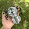 Mirrored Halloween Spiders Ornament For Fireplaces Displays Gift Bags And Themed Winter Party Decorations
