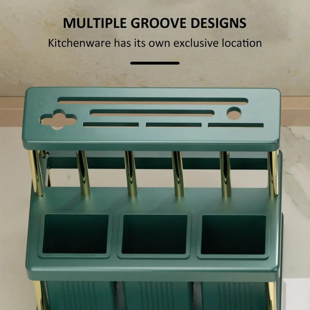 Space Saving Kitchen Cutlery Holder Chopstick Storage Rack  Countertop