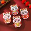 6pcs Cartoon 2025 Snake Year Red Envelopes Laser Good Lucky Red Packets  Lunar New Year Gifts