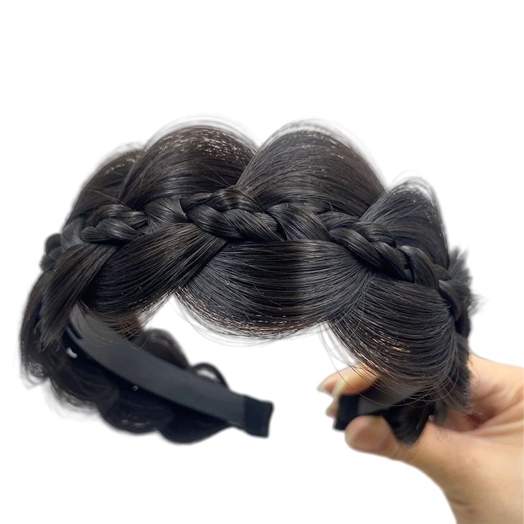 Synthetic Fiber Fishbone Twist Braid Headbands Hair Styling Hairhoop For Fashionable Lookings Quick Hairstyle Headwear