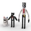 Hot Game Skibidi Toilet Vs Surveillant Building Blocks Abs Plastic, Toilet Man And Surveillant Designs, 100-200 Pieces
