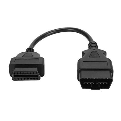 OBD 16pinový 0,3m0,98ft prodlužovací kabel samec na samici diagnostický adaptér konektor